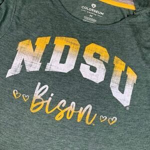 Colosseum NDSU North Dakota State Bison Women Hoodie Logo Shirt M College Green‎